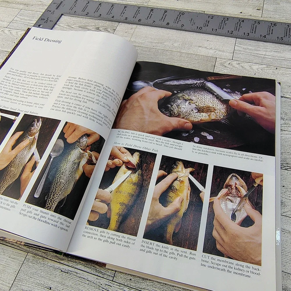 Freshwater Angler Cleaning & Cooking Fish Complete Guide Cookbook HC 1999 VG
